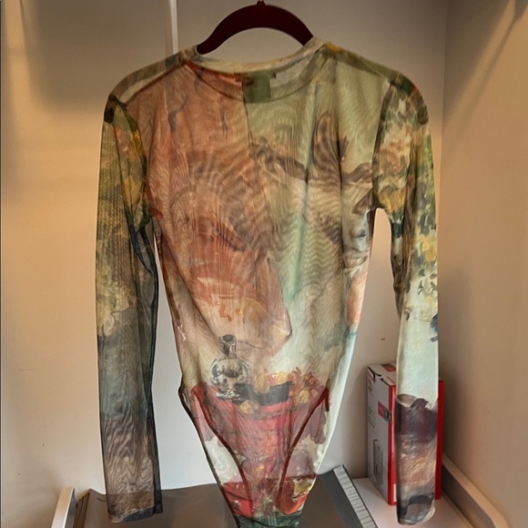 Zara Multicolor Artistic Print Bodysuit - Picture 6 of 6